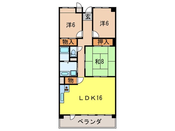 夙川リンデンハイムの物件間取画像